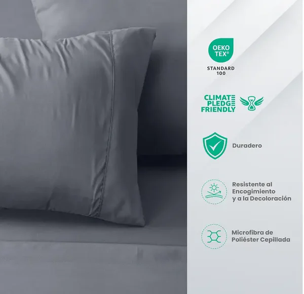 SABANAS Utopia Bedding Juego de Sabanas 4 Piezas