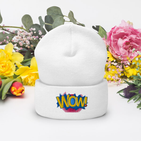 Gorro con borde vuelto