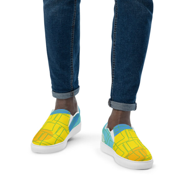 Zapatillas de lona sin cordones para hombre